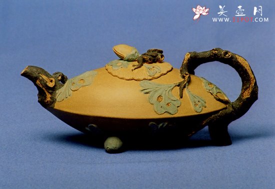 紫砂壶图片：开心果壶（老段泥） - 宜兴紫砂壶网