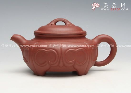 紫砂壶图片：仿古如意 - 宜兴紫砂壶网