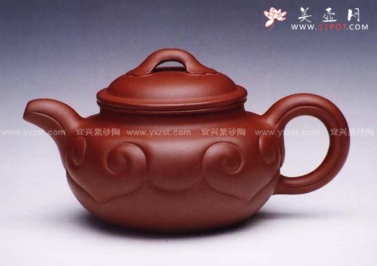 紫砂壶图片：仿古如意 - 宜兴紫砂壶网