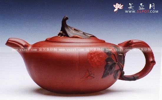 紫砂壶图片：花开富贵 - 宜兴紫砂壶网