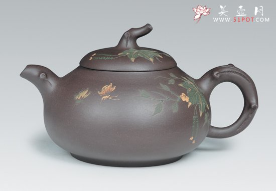 紫砂壶图片：蝶・随影 - 宜兴紫砂壶网