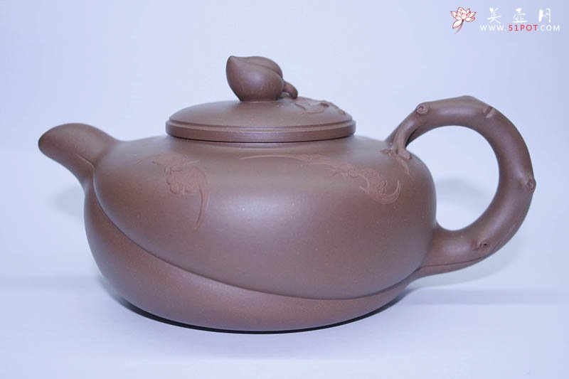 紫砂壶图片：福寿双全 - 宜兴紫砂壶网