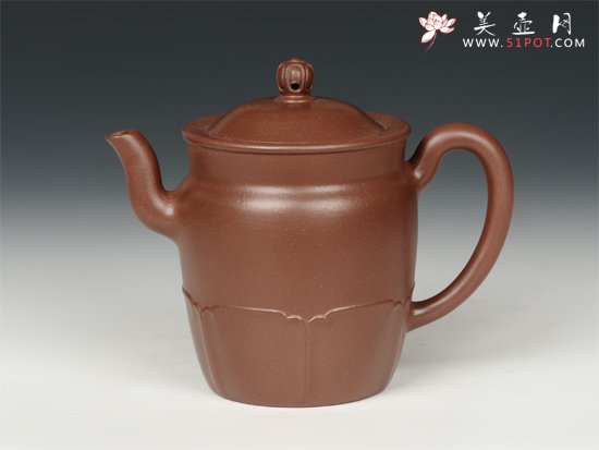 紫砂壶图片：莲花僧帽1 - 宜兴紫砂壶网