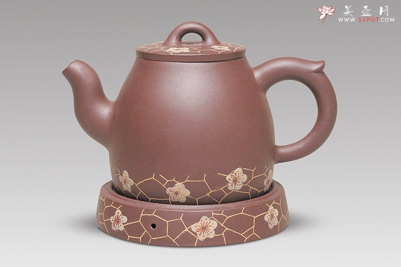 紫砂壶图片：君贤梅花 - 宜兴紫砂壶网