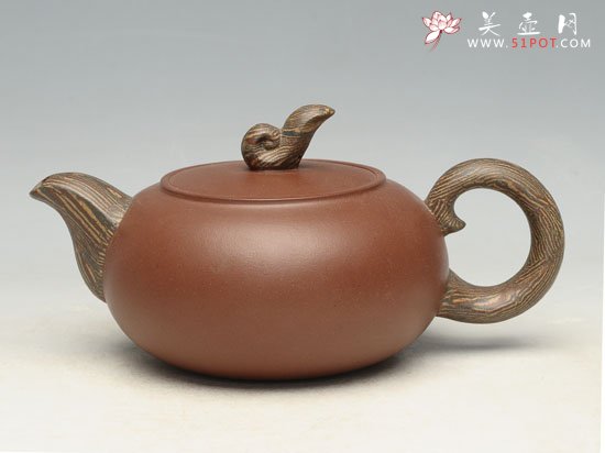 紫砂壶图片：绞泥一号 容量：400cc - 宜兴紫砂壶网