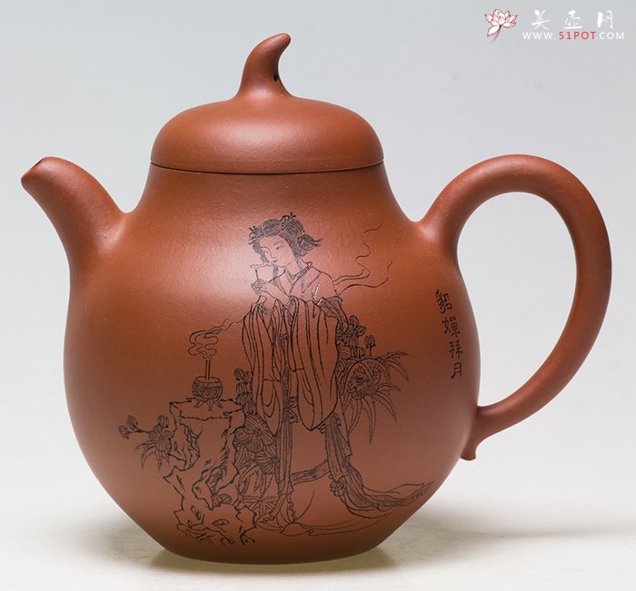 紫砂壶图片：四大美女貂蝉 - 宜兴紫砂壶网