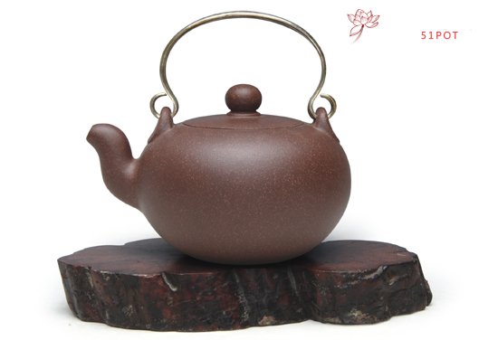 紫砂壶图片：圆珠提梁 - 宜兴紫砂壶网