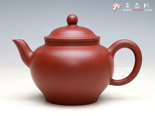 紫砂壶图片：寿 红（龙血砂） - 宜兴紫砂壶网