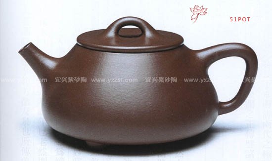 紫砂壶图片：小石瓢壶 - 宜兴紫砂壶网