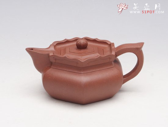 紫砂壶图片：如意僧帽 - 宜兴紫砂壶网