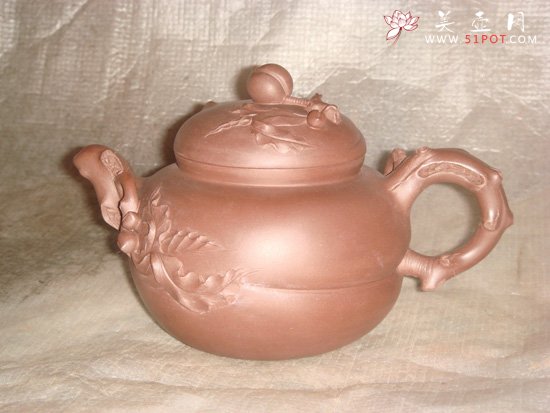 紫砂壶图片：寿桃 - 宜兴紫砂壶网