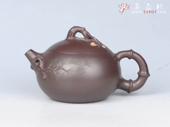 紫砂壶图片：松竹梅 - 宜兴紫砂壶网