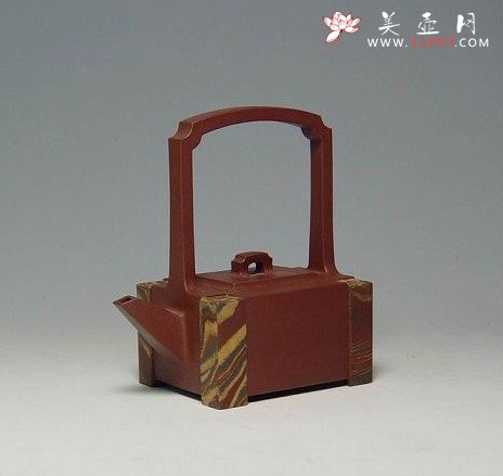 紫砂壶图片：云琮提梁 - 宜兴紫砂壶网