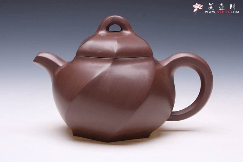 紫砂壶图片：旋六方 - 宜兴紫砂壶网