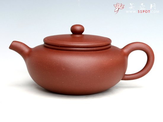 紫砂壶图片：柿圆（全手工制作） - 宜兴紫砂壶网