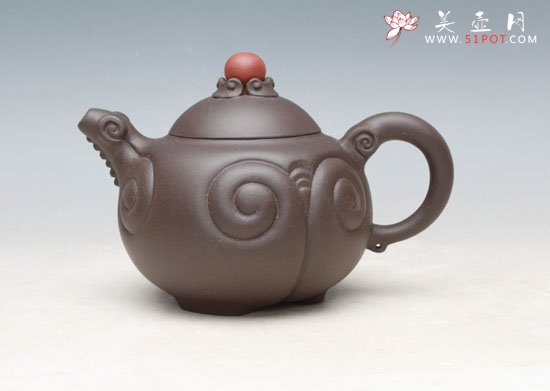 紫砂壶图片：三羊开泰 - 宜兴紫砂壶网