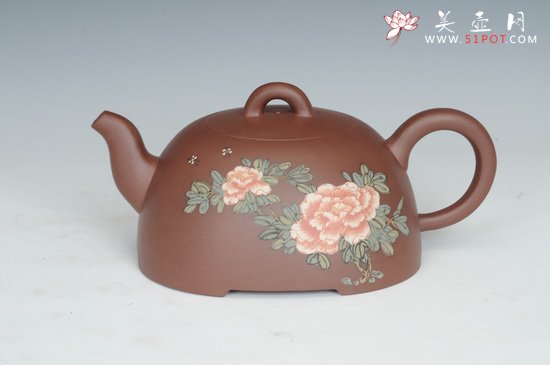 紫砂壶图片：花开富贵 - 宜兴紫砂壶网