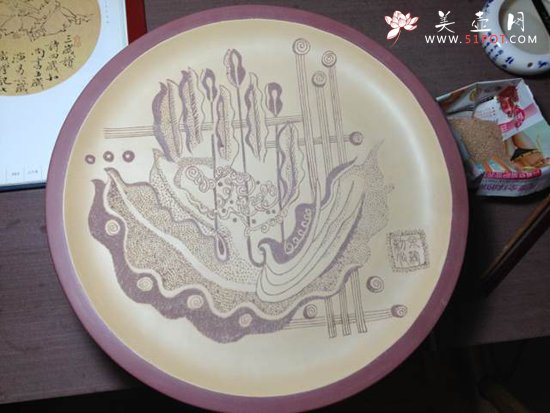 紫砂壶图片：紫砂挂盘 - 宜兴紫砂壶网