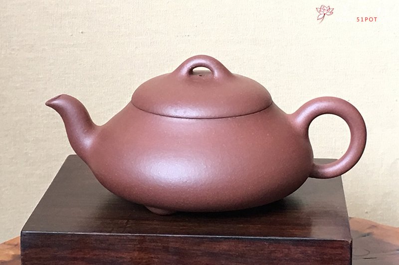 紫砂壶图片：三弯石瓢壶 - 宜兴紫砂壶网