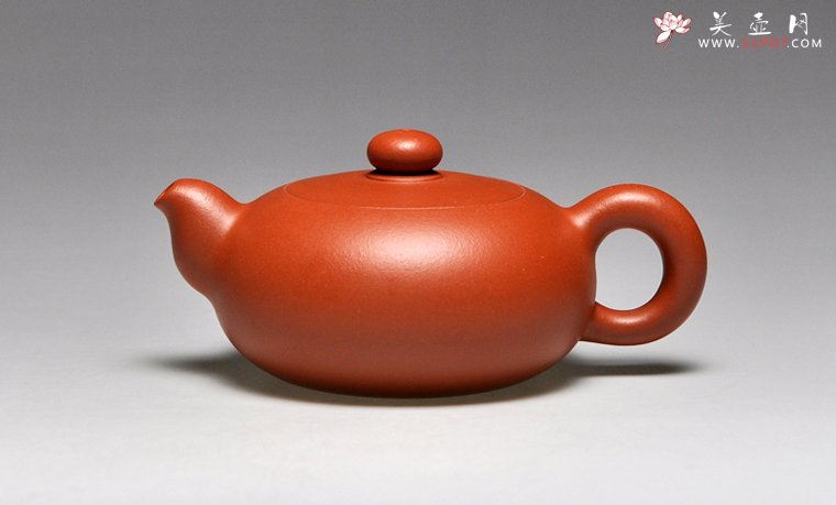 紫砂壶图片：《圆珠》泥料：朱泥  容量：180cc - 宜兴紫砂壶网