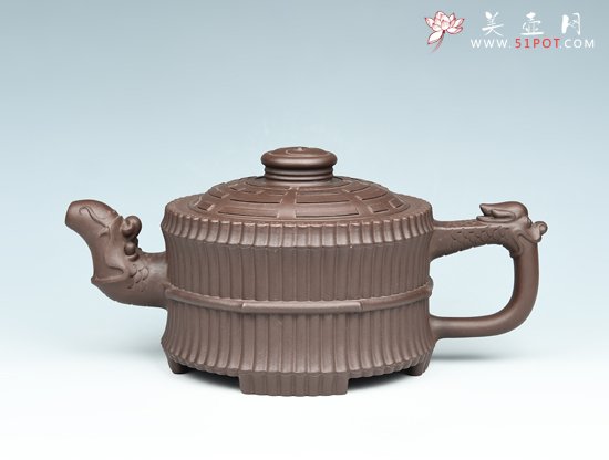 紫砂壶图片：龙头一捆竹 - 宜兴紫砂壶网