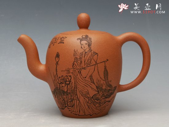 紫砂壶图片：中国古典名著《红楼梦》之十二金钗 - 宜兴紫砂壶网