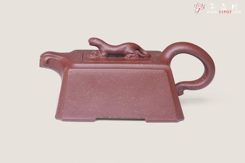 紫砂壶图片：豹方壶 - 宜兴紫砂壶网