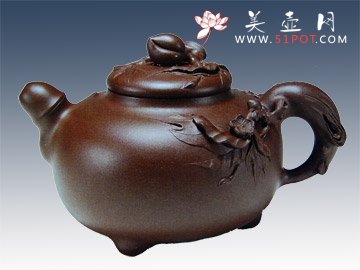 紫砂壶图片：新竹桃园 - 宜兴紫砂壶网