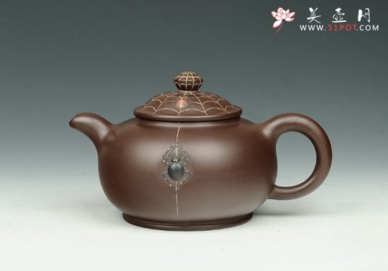 紫砂壶图片：喜从天降（全手工） - 宜兴紫砂壶网