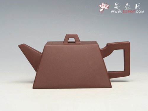 紫砂壶图片：升方 泥料：拼紫泥 - 宜兴紫砂壶网