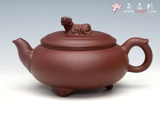 紫砂壶图片：藏龙卧虎（紫泥）550ML - 宜兴紫砂壶网