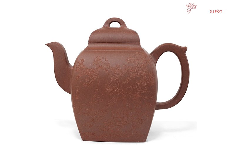 紫砂壶图片：履源方壶 - 宜兴紫砂壶网