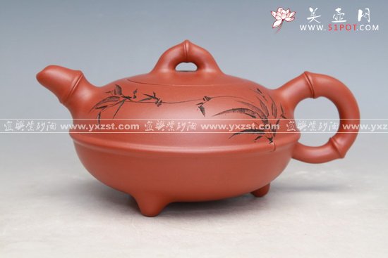 紫砂壶图片：缘竹 - 宜兴紫砂壶网