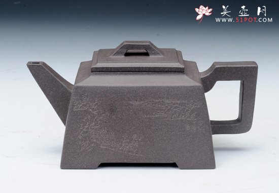 紫砂壶图片：玉方壶 - 宜兴紫砂壶网