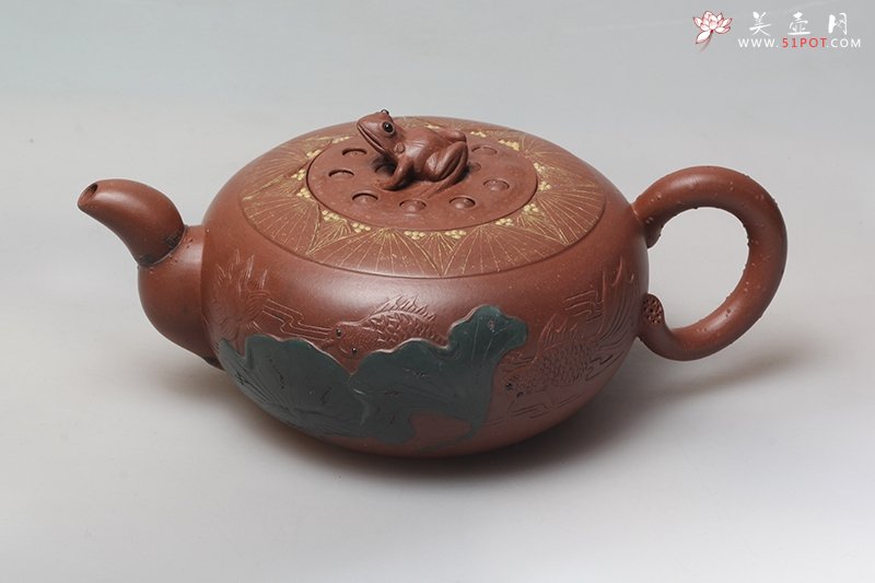 紫砂壶图片：荷塘情趣 - 宜兴紫砂壶网