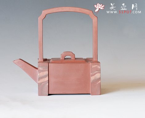 紫砂壶图片：四方提梁 - 宜兴紫砂壶网