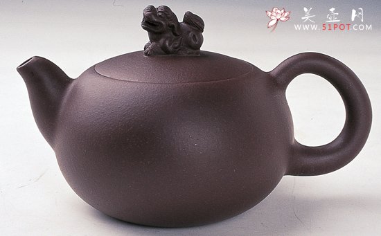 紫砂壶图片：倒把狮球 - 宜兴紫砂壶网