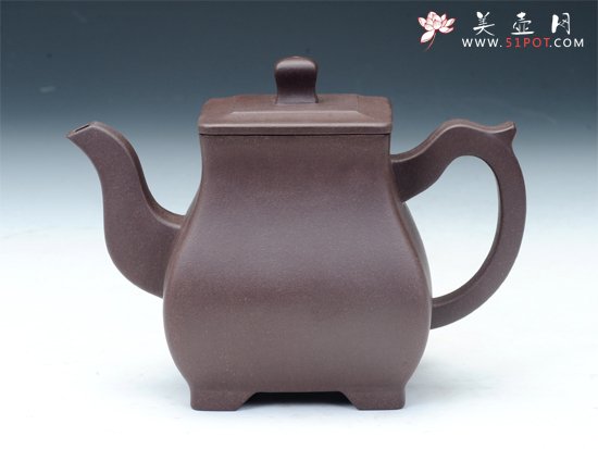 紫砂壶图片：方樽壶 - 宜兴紫砂壶网
