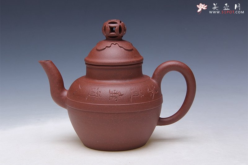 紫砂壶图片：金钱钮 - 宜兴紫砂壶网