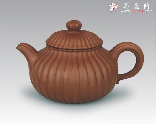 紫砂壶图片：椭圆掇只 - 宜兴紫砂壶网