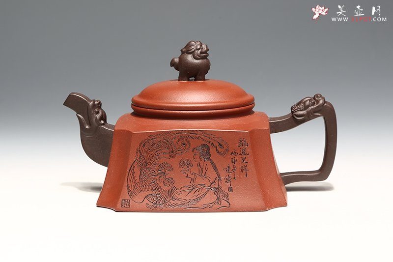 紫砂壶图片：龙凤呈祥 - 宜兴紫砂壶网