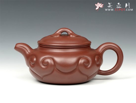紫砂壶图片：仿古如意 - 宜兴紫砂壶网