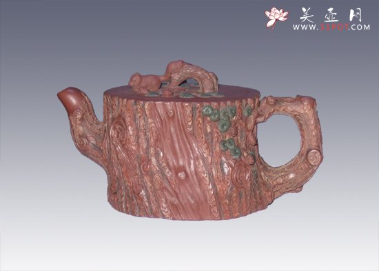 紫砂壶图片：金钱松 - 宜兴紫砂壶网