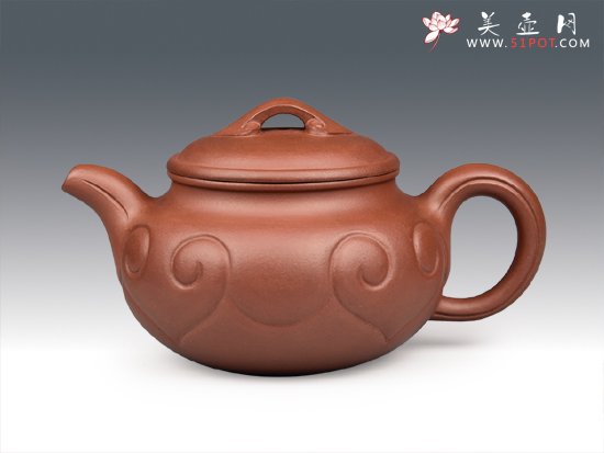 紫砂壶图片：仿古如意 - 宜兴紫砂壶网