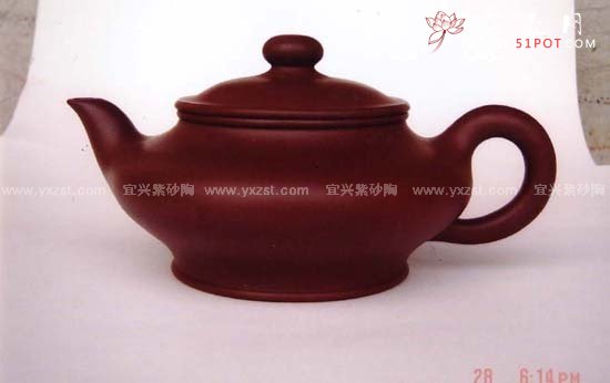 紫砂壶图片：水扁壶 - 宜兴紫砂壶网