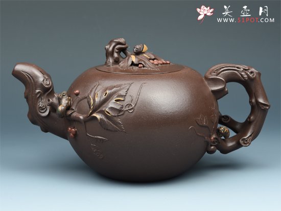紫砂壶图片：葡萄 - 宜兴紫砂壶网