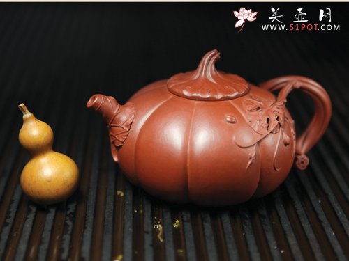 紫砂壶图片：南瓜 - 宜兴紫砂壶网