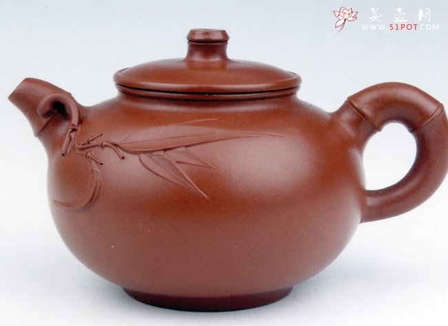 紫砂壶图片：园竹 200CC - 宜兴紫砂壶网