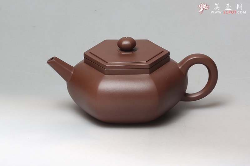 紫砂壶图片：矮六方壶 - 宜兴紫砂壶网