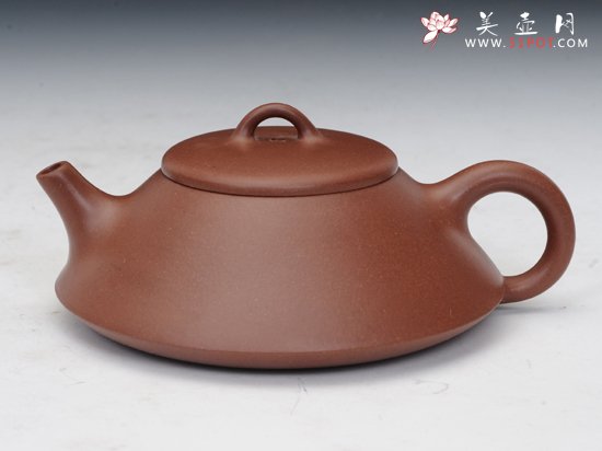 紫砂壶图片：扁石瓢 - 宜兴紫砂壶网